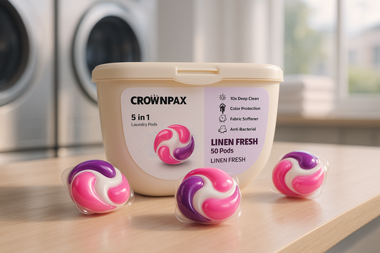 Why CrownPax™ 5-in-1 Laundry Pods Are the Future of Home Laundry