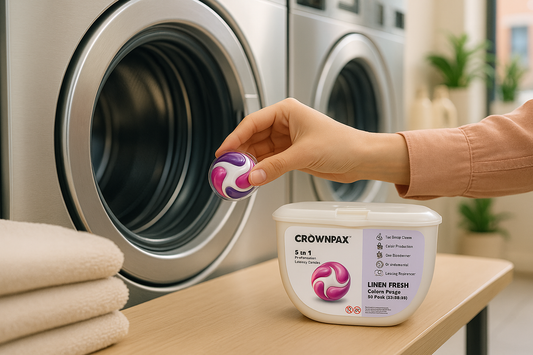 2 Packs CrownPax™ 5-in-1 Laundry Pods (The Ultimate Laundry Solution)