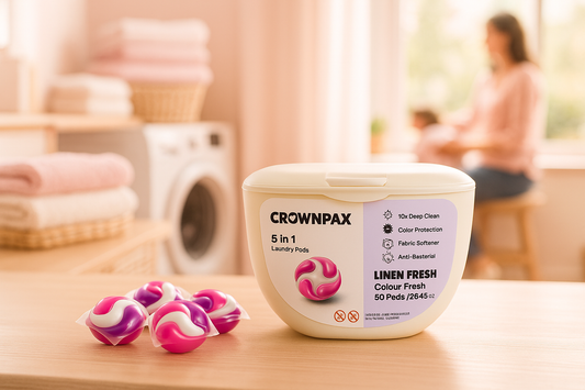 3 Packs CrownPax™ 5-in-1 Laundry Pods (The Ultimate Laundry Solution)