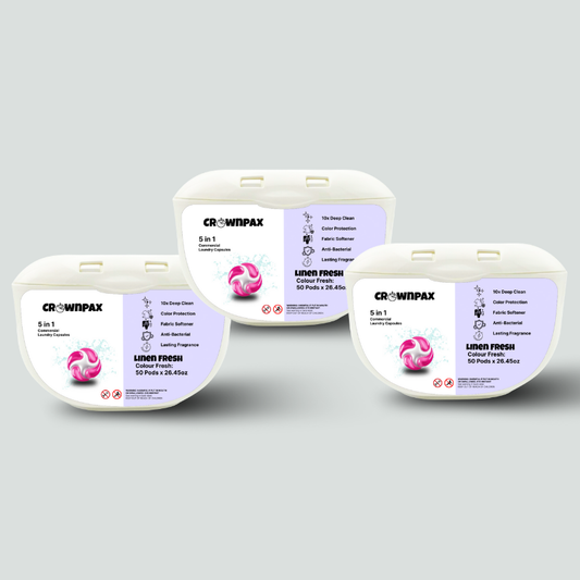 3 Packs CrownPax™ 5-in-1 Laundry Pods (The Ultimate Laundry Solution)